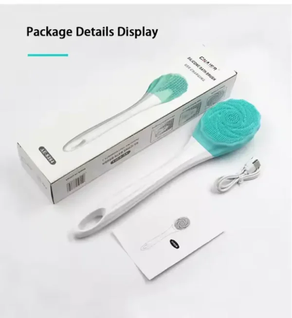 Electric Massager Silicone Bath Brush Back Scrubber（3）