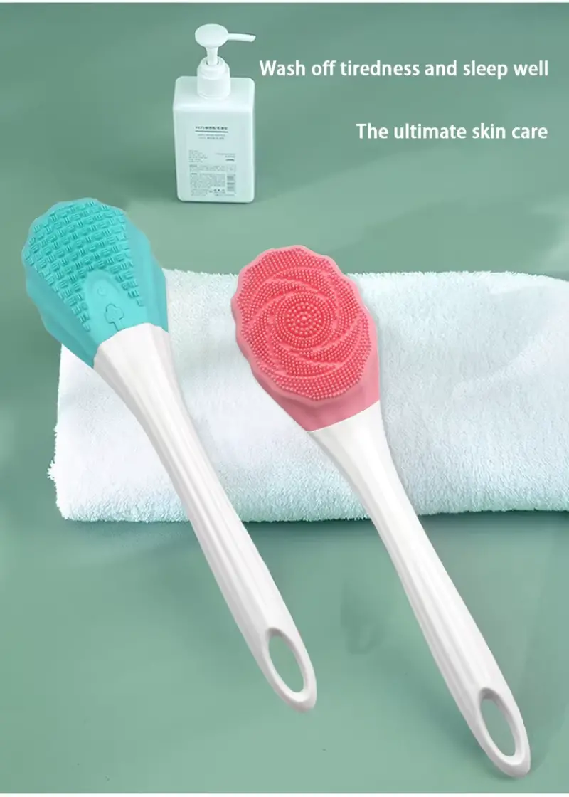 Electric Massager Silicone Bath Brush Back Scrubber（6）