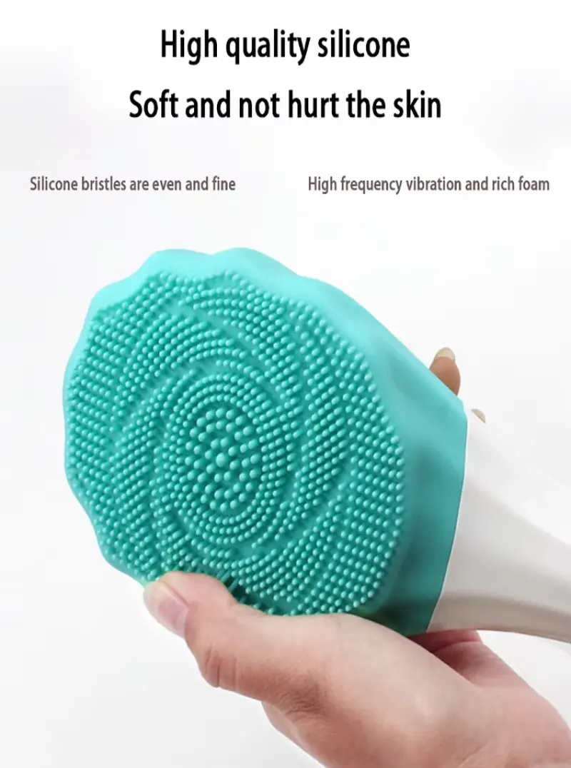 Electric Massager Silicone Bath Brush Back Scrubber（8）
