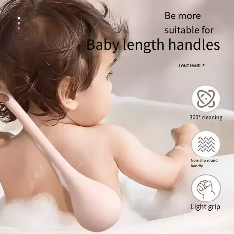Long Handle Soft Back Bath Brush（2）