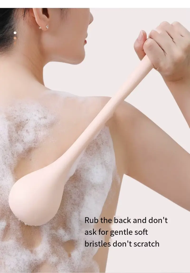 Long Handle Soft Back Bath Brush（6）
