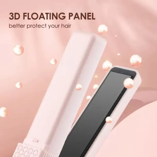 Portable Mini Cordless Flat Iron Hair Straightener (5)