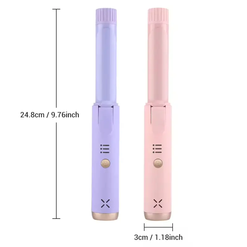 Portable USB Rechargeable Hair Curling Iron (1)