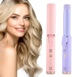 Portable USB Rechargeable Hair Curling Iron (1)