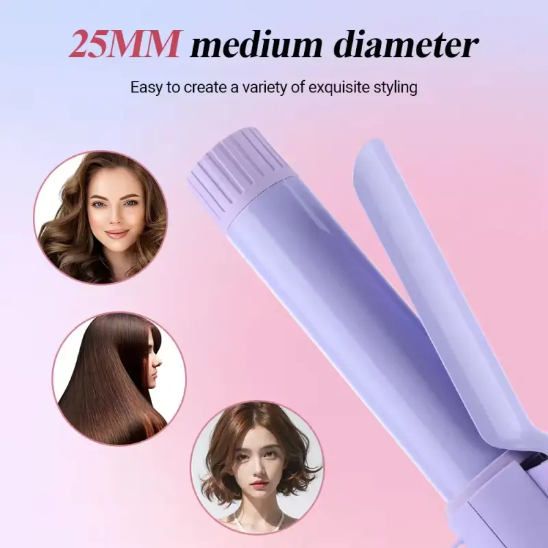 Portable USB Rechargeable Hair Curling Iron (3)