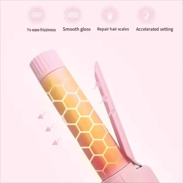 Portable USB Rechargeable Hair Curling Iron (5)