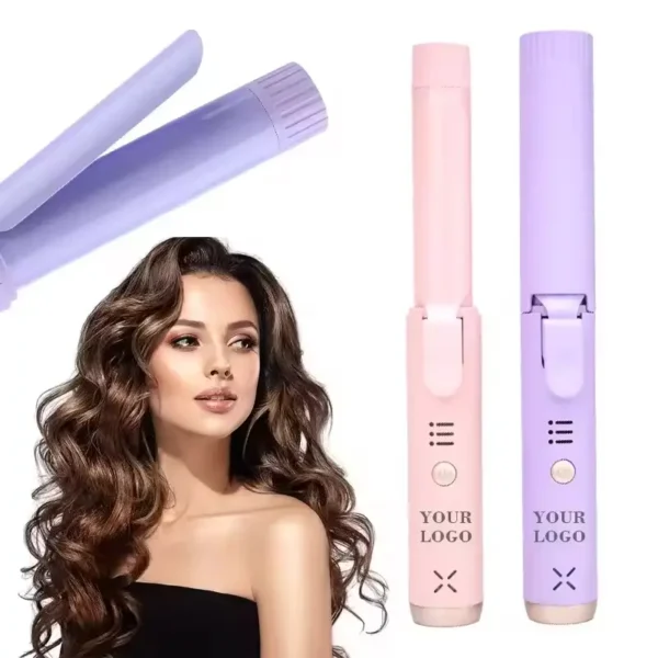 Portable USB Rechargeable Hair Curling Iron (6)