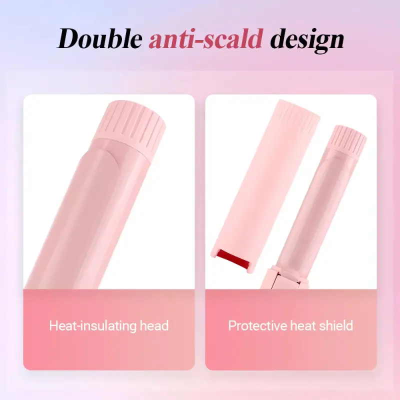 Portable USB Rechargeable Hair Curling Iron（6）
