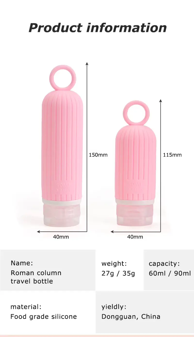 Silicone Squeezable Travel Bottle (2)