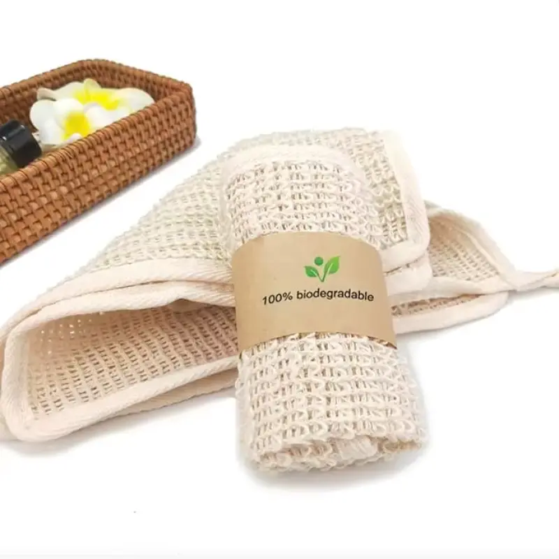 Sisal Washcloth Exfoliating Stimulating Bath Shower 10 inch（2）