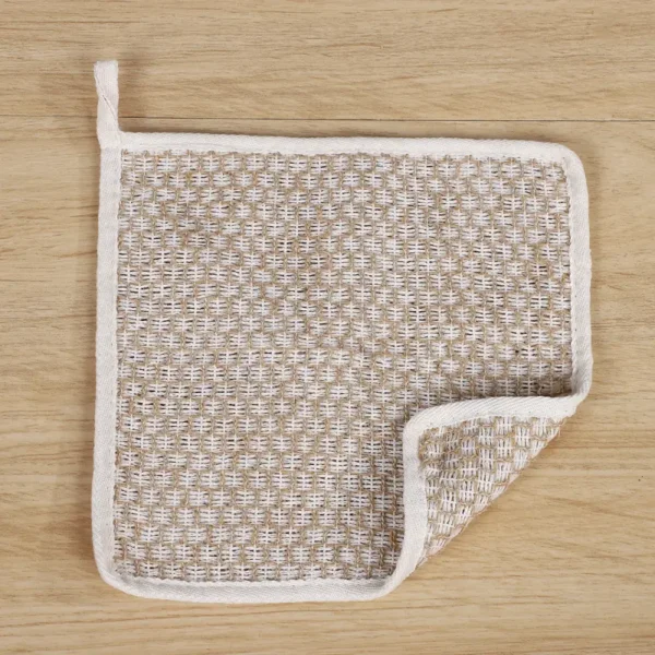 Sisal Washcloth Exfoliating Stimulating Bath Shower 10 inch（2）