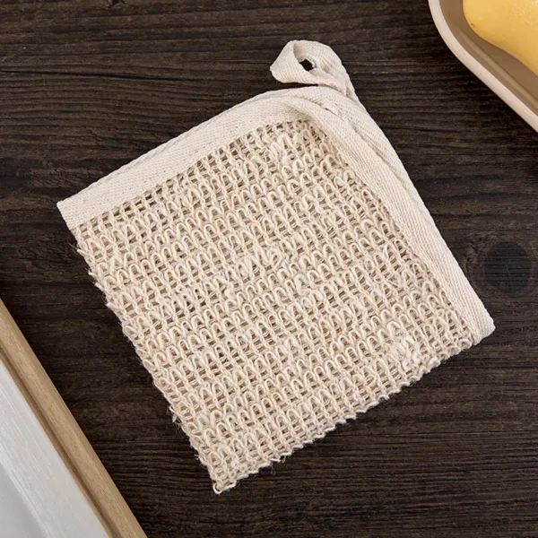 Sisal Washcloth Exfoliating Stimulating Bath Shower 10 inch（4）