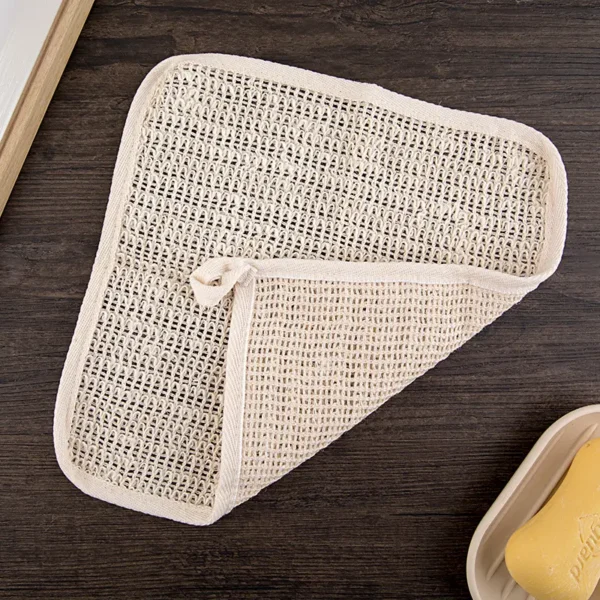 Sisal Washcloth Exfoliating Stimulating Bath Shower 10 inch（5）