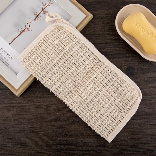 Sisal Washcloth Exfoliating Stimulating Bath Shower 10 inch（6）