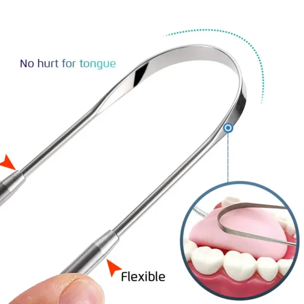 Stainless Steel Tongue Cleaners (3)