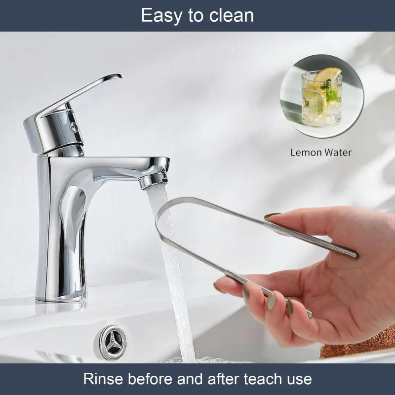 Stainless Steel Tongue Cleaners (4)