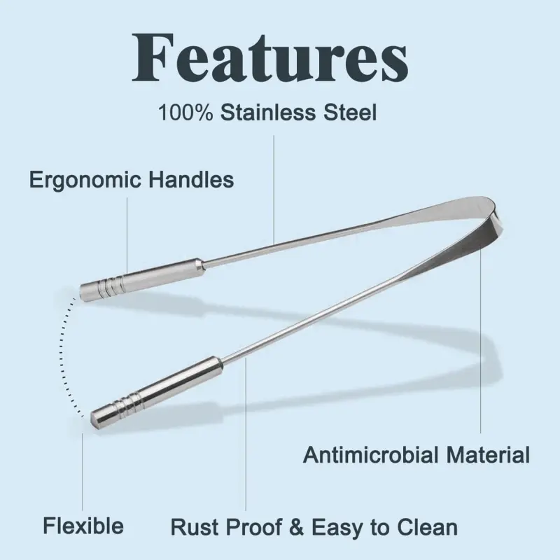 Stainless Steel Tongue Cleaners (5)
